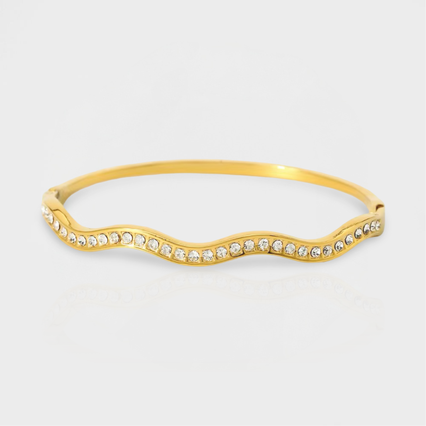 Wave Tennis Bangle-Dazzledvenus