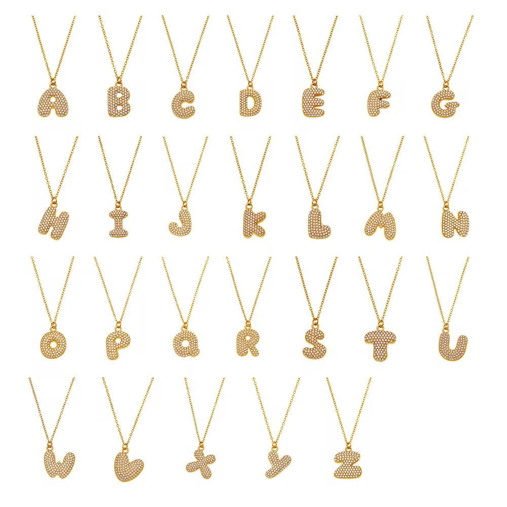 Hailey Pavè Bubble Necklace-Dazzledvenus