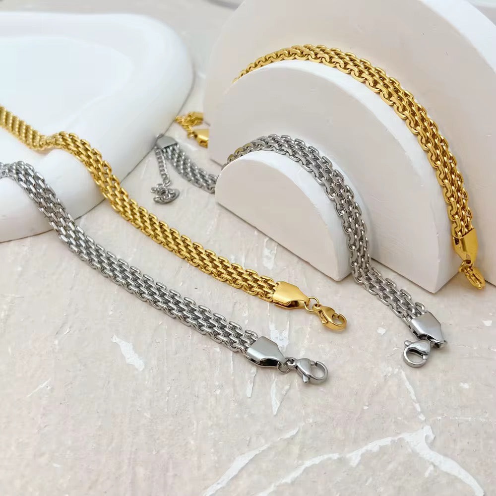 Cascade Mesh Bracelet-Explore our exclusive collection of unique belt bracelets. Stand out in style with these distinct accessories that add flair to any outfit. Buy Now!✔-Dazzledvenus