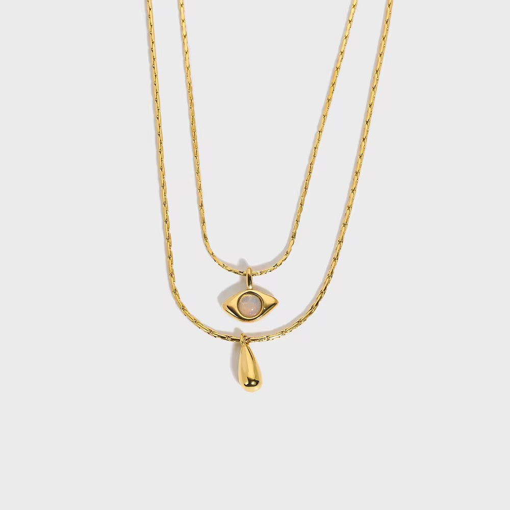 Evil Eye Multilayer Necklace-Get the hottest fashion accessory now! Buy Paperclip Toggle Link Mega Star Necklace and elevate your style instantly. Shop now and stand out from the crowd! 💥-Dazzledvenus