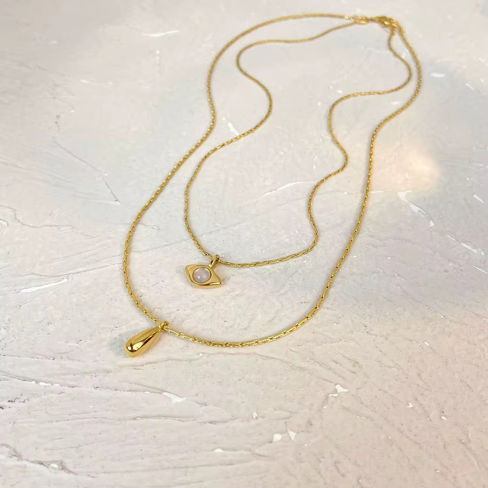 Evil Eye Multilayer Necklace-Get the hottest fashion accessory now! Buy Paperclip Toggle Link Mega Star Necklace and elevate your style instantly. Shop now and stand out from the crowd! 💥-Dazzledvenus