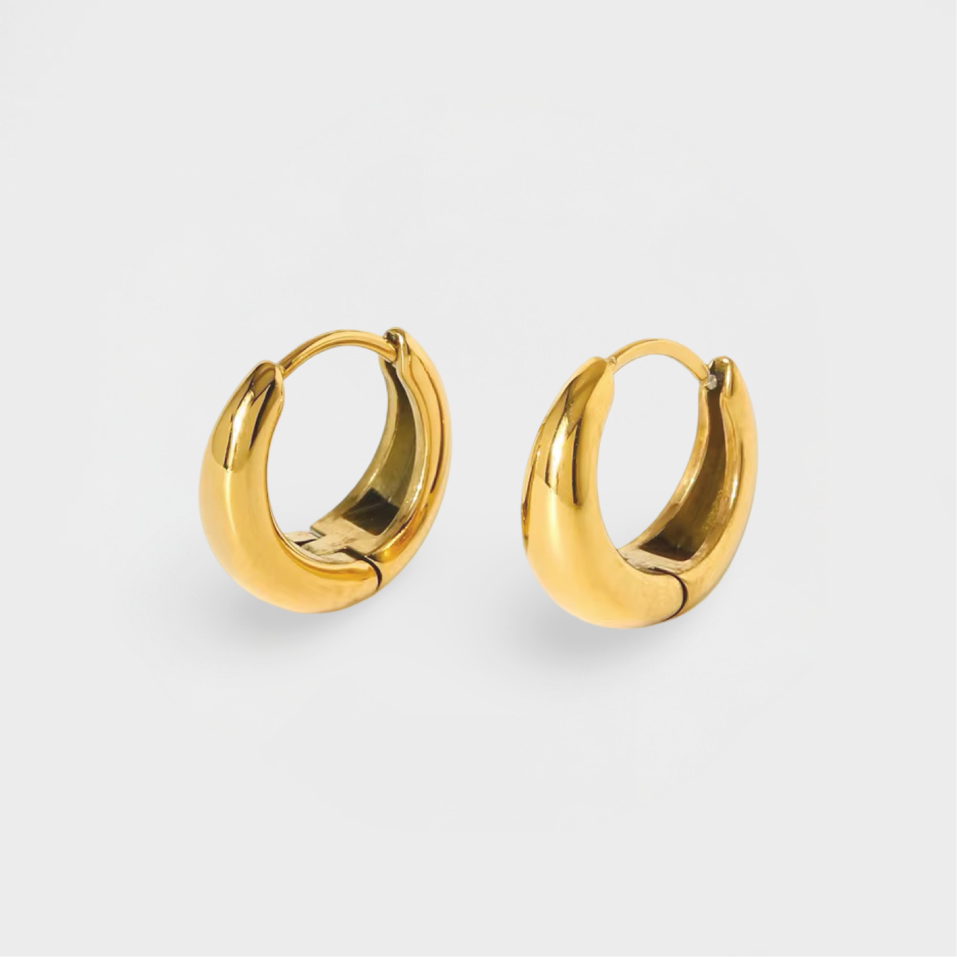 Classic Teardrop Huggie Hoop Earring
