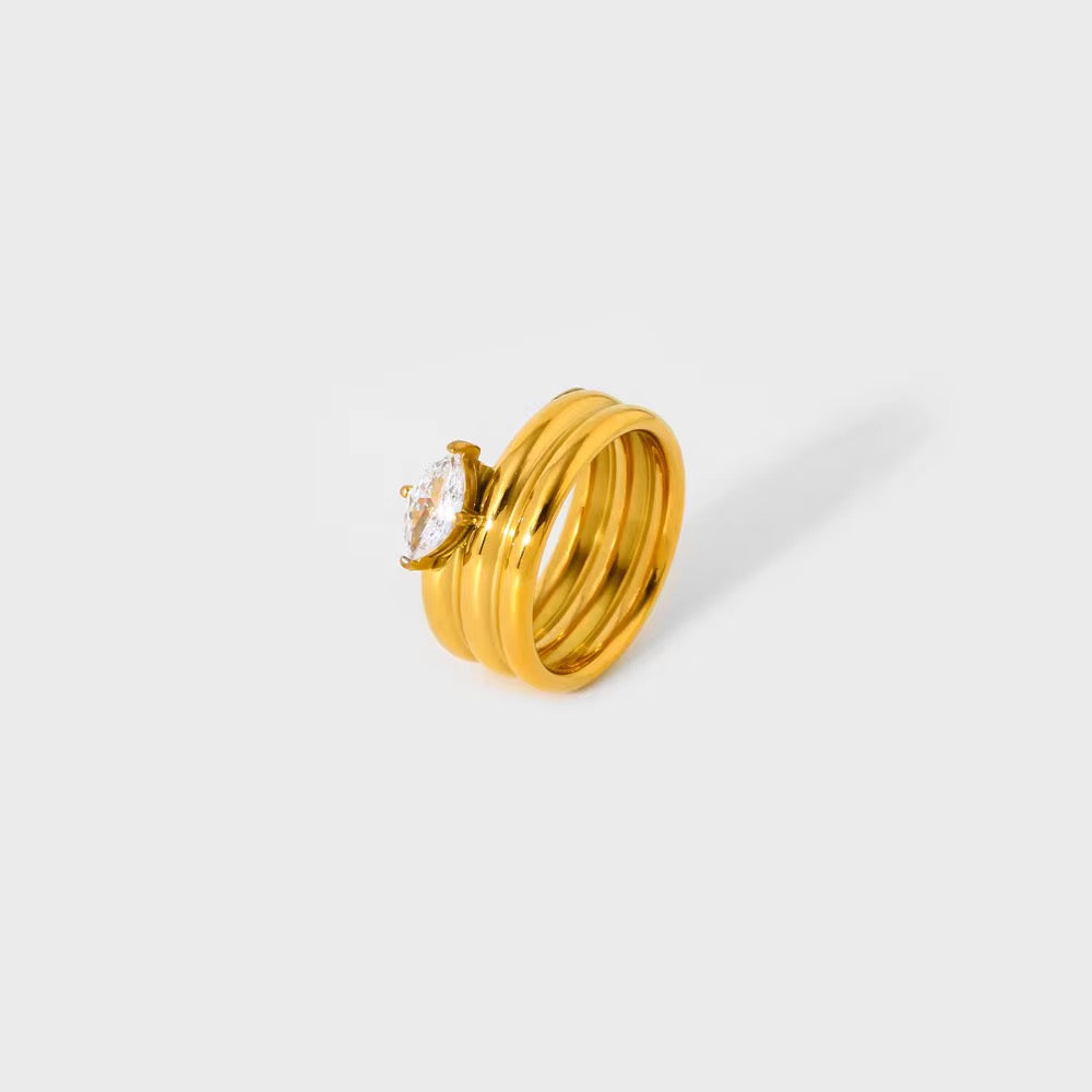 Gemstone Flow Ring