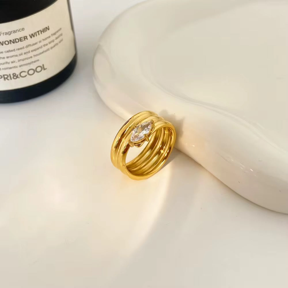 Gemstone Flow Ring
