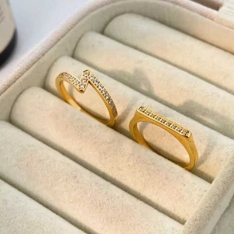 CZ Flash Ring-Dazzledvenus