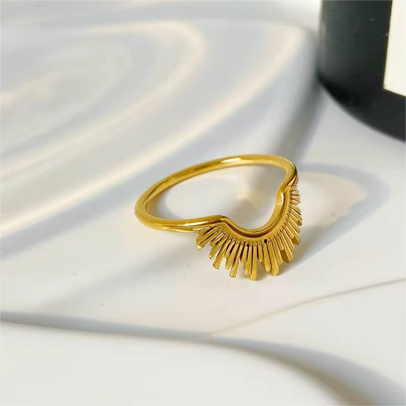 Golden Hour Sun Ring