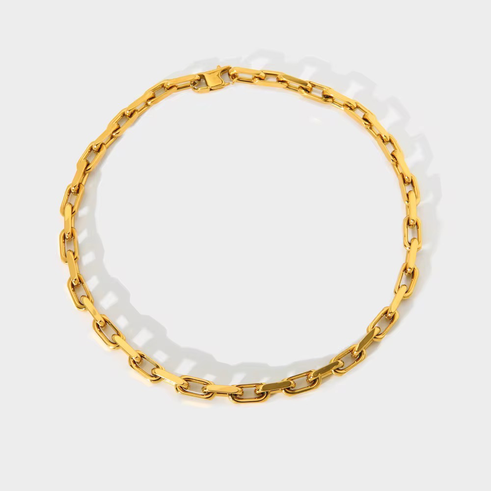 Bold Paperclip Magma Necklace-Dazzledvenus