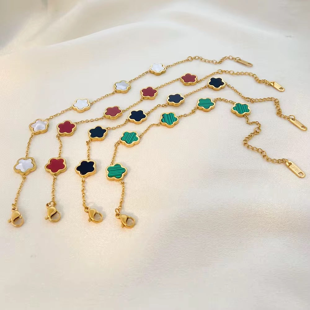 Four Leaf Clover Bracelet-Dazzledvenus
