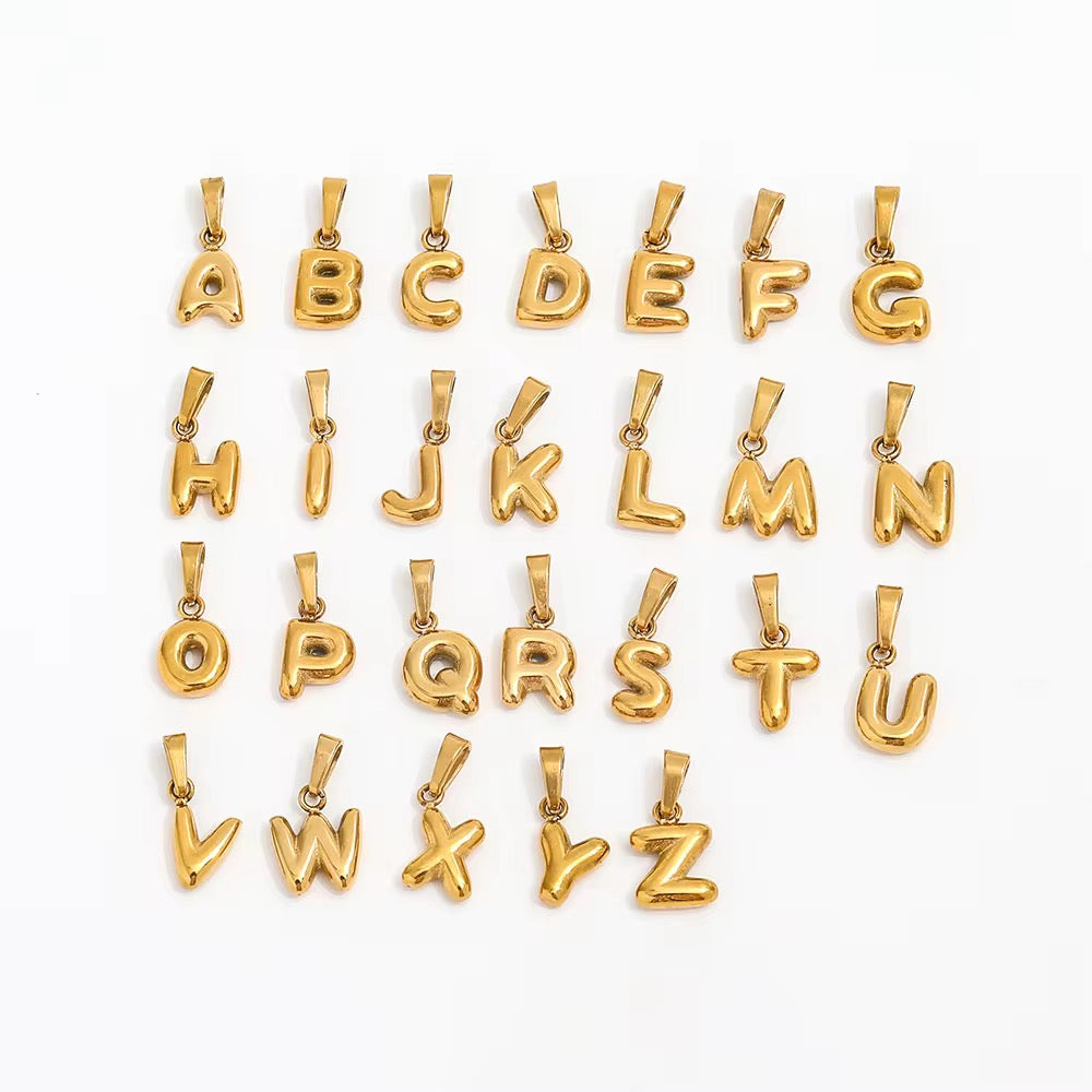 Bubble Letter Charm-Dazzledvenus