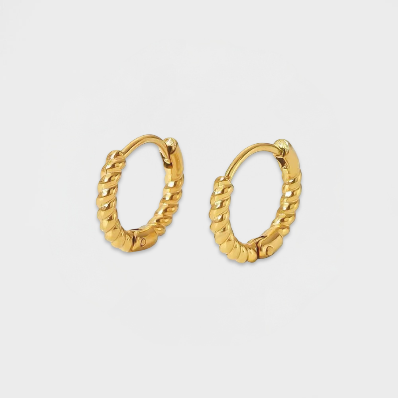 Twisted Rope Hoop Earring