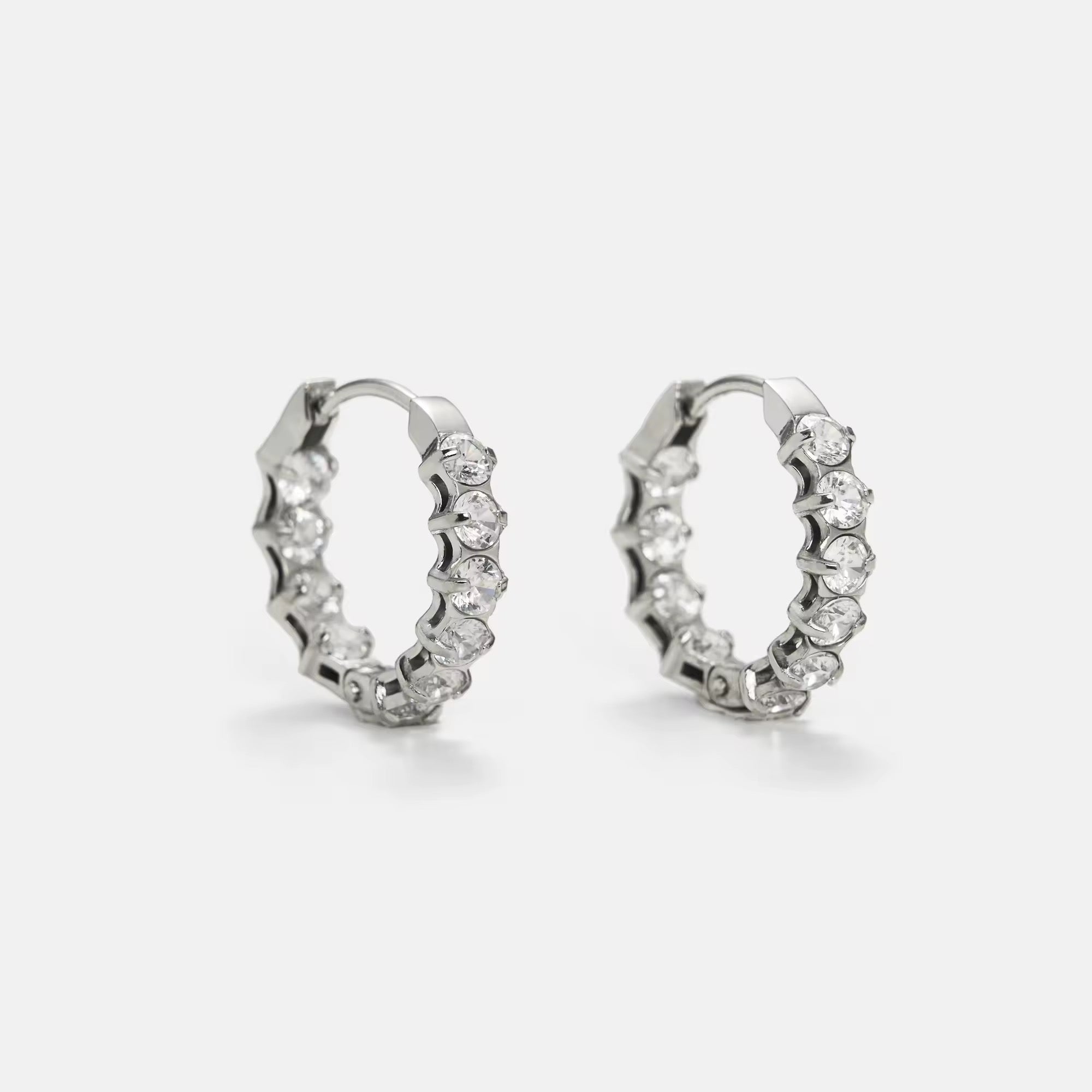 Radiant Orbit Huggie Hoop Earring--Dazzledvenus