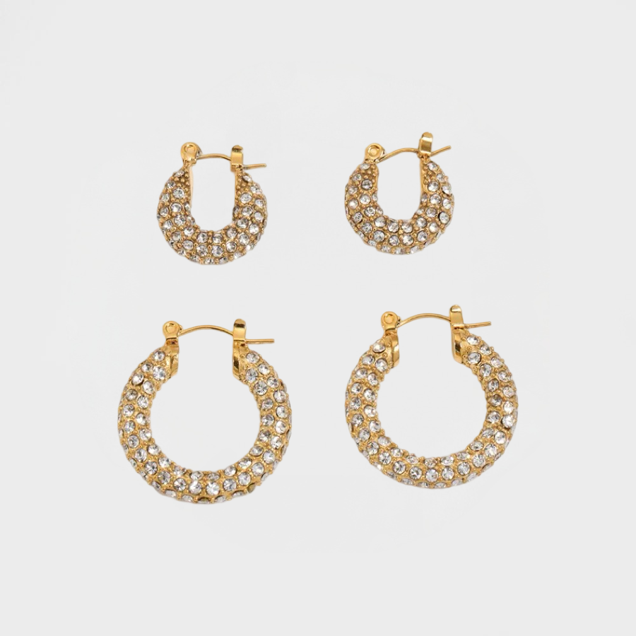 Radiance Pavè Hoop Earring--Dazzledvenus