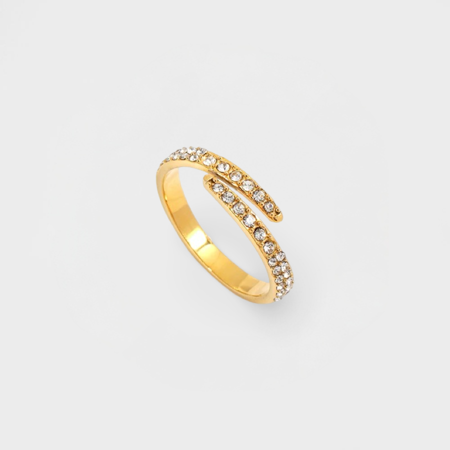 Cleo Diamanté Adjustable Ring--Dazzledvenus