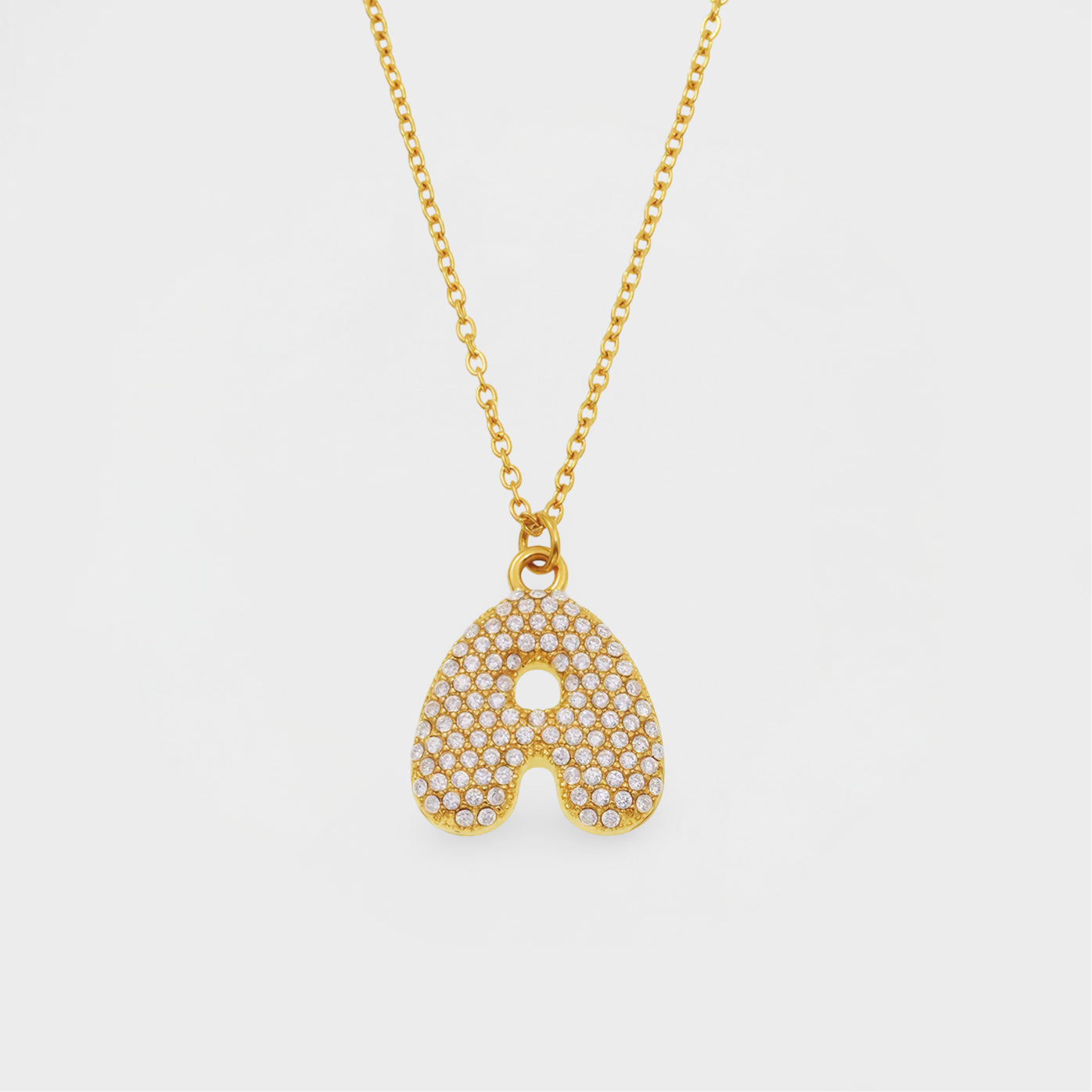 Hailey Pavè Bubble Necklace-Dazzledvenus