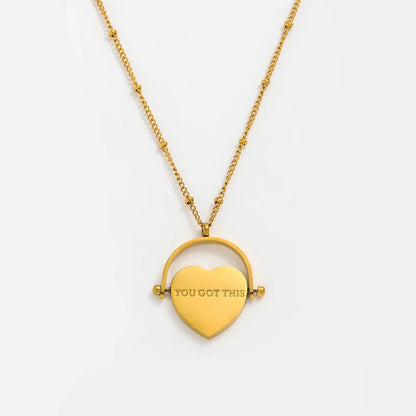 Spinning Heart Locket Necklace-Find the perfect expression of love with our Spinning Heart Locket Necklace. Browse our collection and make a heartfelt statement today. Buy Now! ✔-Dazzledvenus