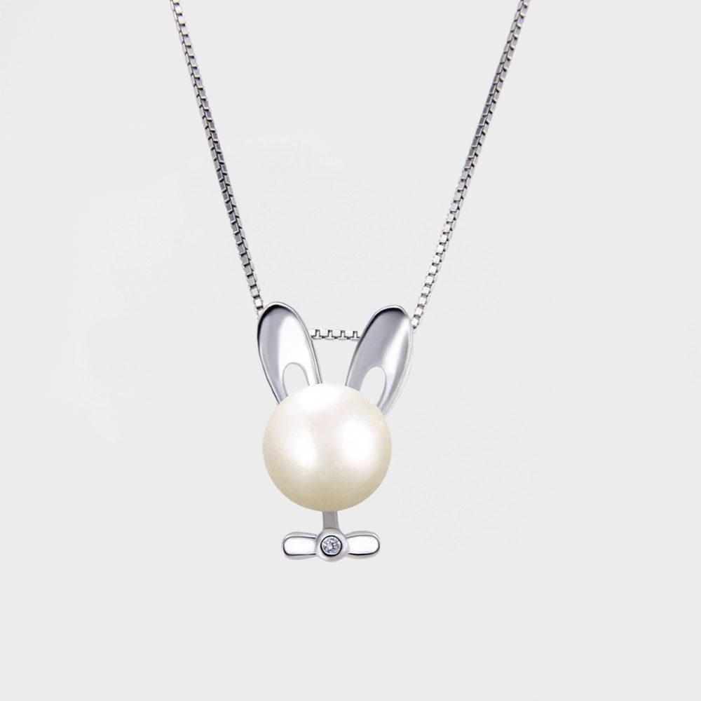 Miffy Rabbit Necklace-Silver-Dazzledvenus