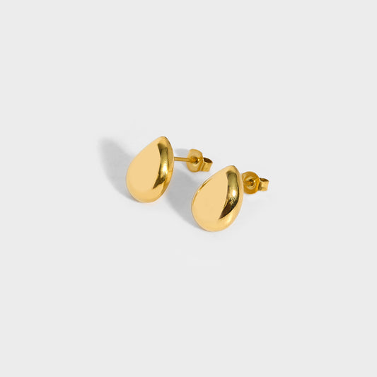 Mini Teardrop Stud Earring-Gold-Dazzledvenus