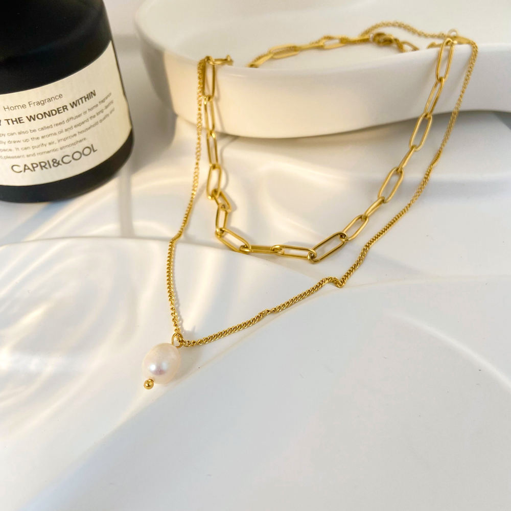 Double Layer Pearl Necklace-Purchase authentic Pearl Double Layer Necklace. Embrace timeless elegance with our exquisite collection. Shop now our exquisite collection today!💥-Dazzledvenus