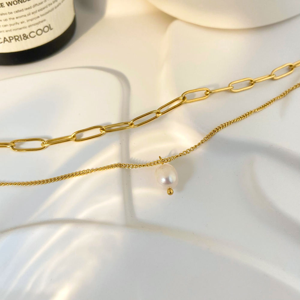 Pearl Double Layer Necklace-Purchase authentic Pearl Double Layer Necklace. Embrace timeless elegance with our exquisite collection. Shop now our exquisite collection today!💥-Dazzledvenus
