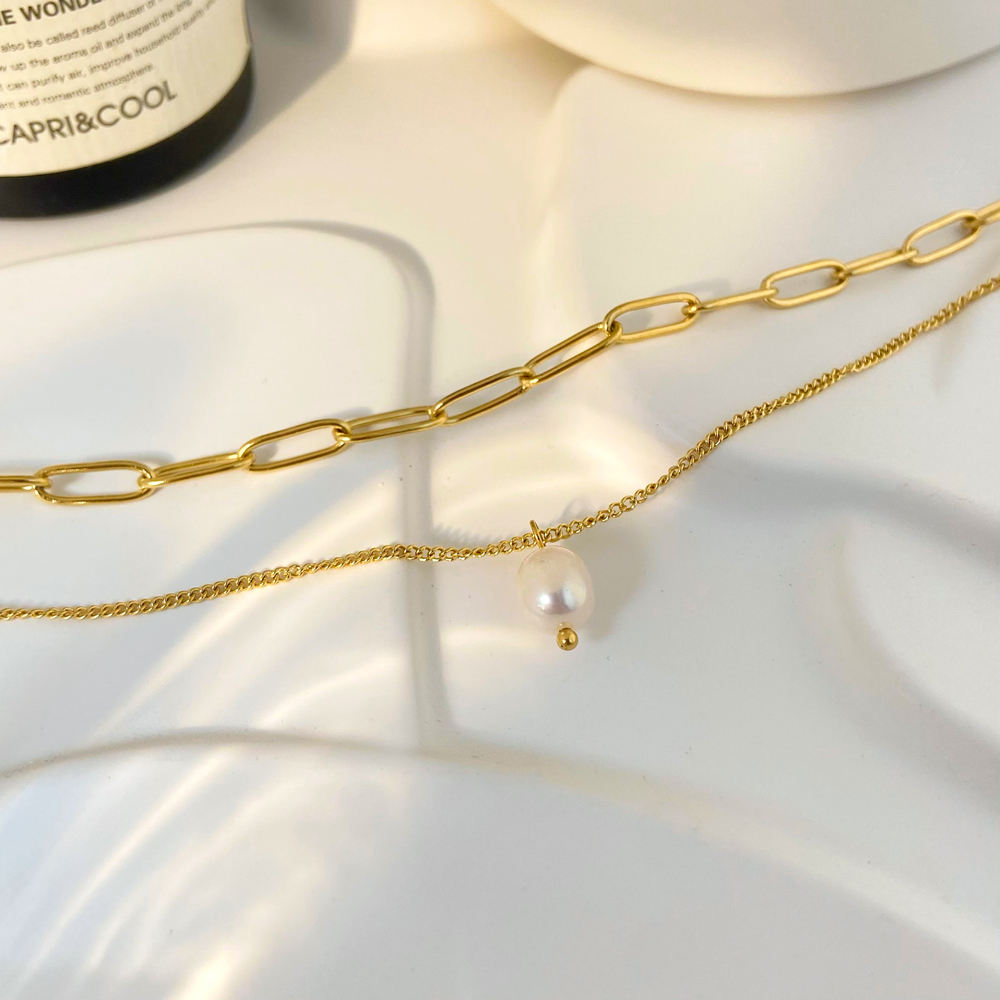 Double Layer Pearl Necklace-Purchase authentic Pearl Double Layer Necklace. Embrace timeless elegance with our exquisite collection. Shop now our exquisite collection today!💥-Dazzledvenus