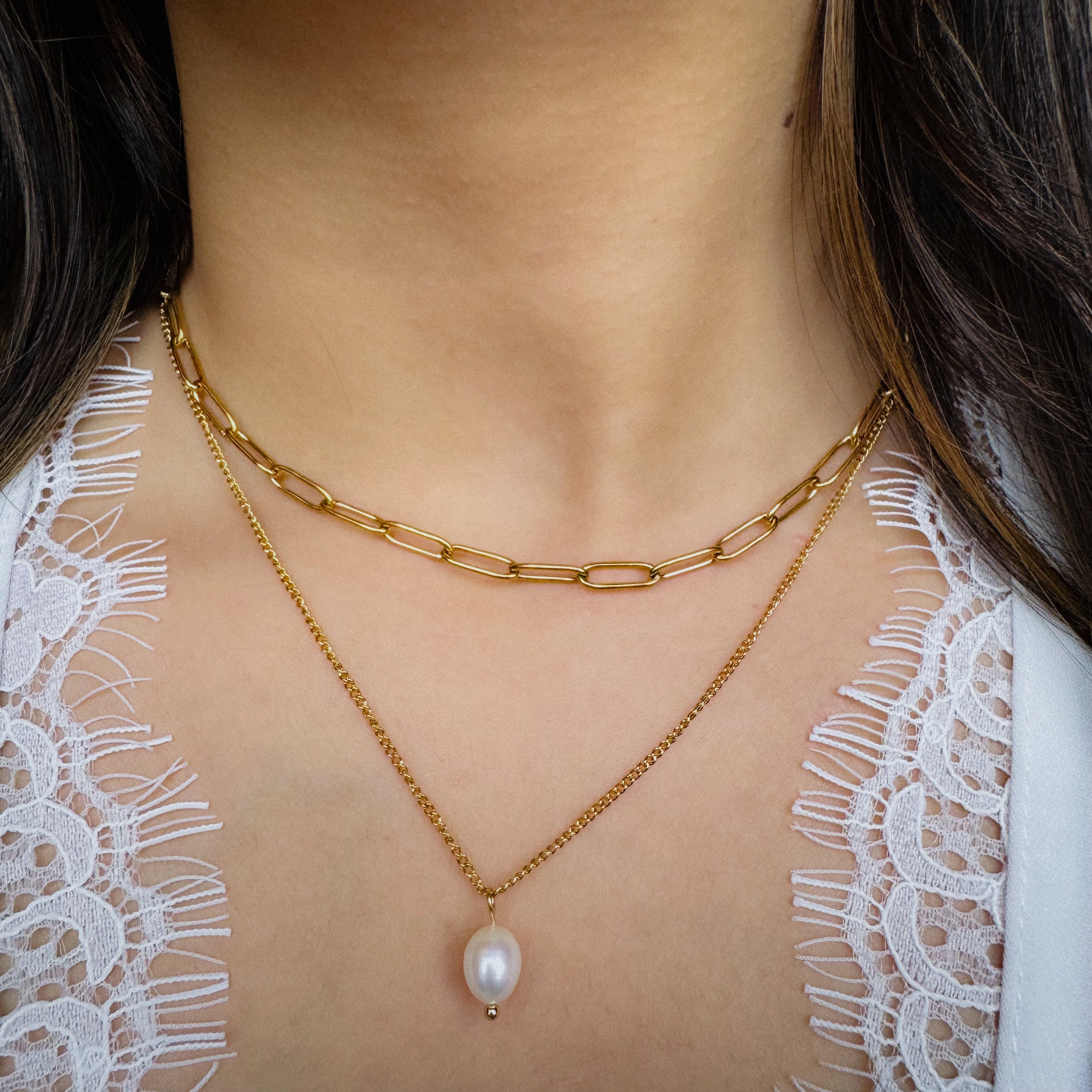 Double Layer Pearl Necklace-Purchase authentic Pearl Double Layer Necklace. Embrace timeless elegance with our exquisite collection. Shop now our exquisite collection today!💥-Dazzledvenus