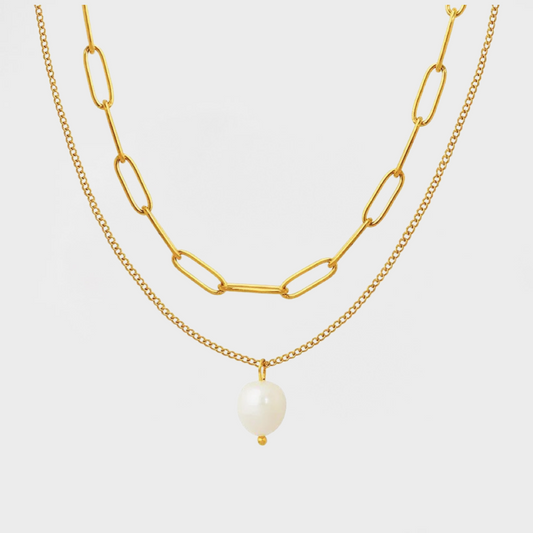 Pearl Double Layer Necklace-Purchase authentic Pearl Double Layer Necklace. Embrace timeless elegance with our exquisite collection. Shop now our exquisite collection today!💥-Dazzledvenus