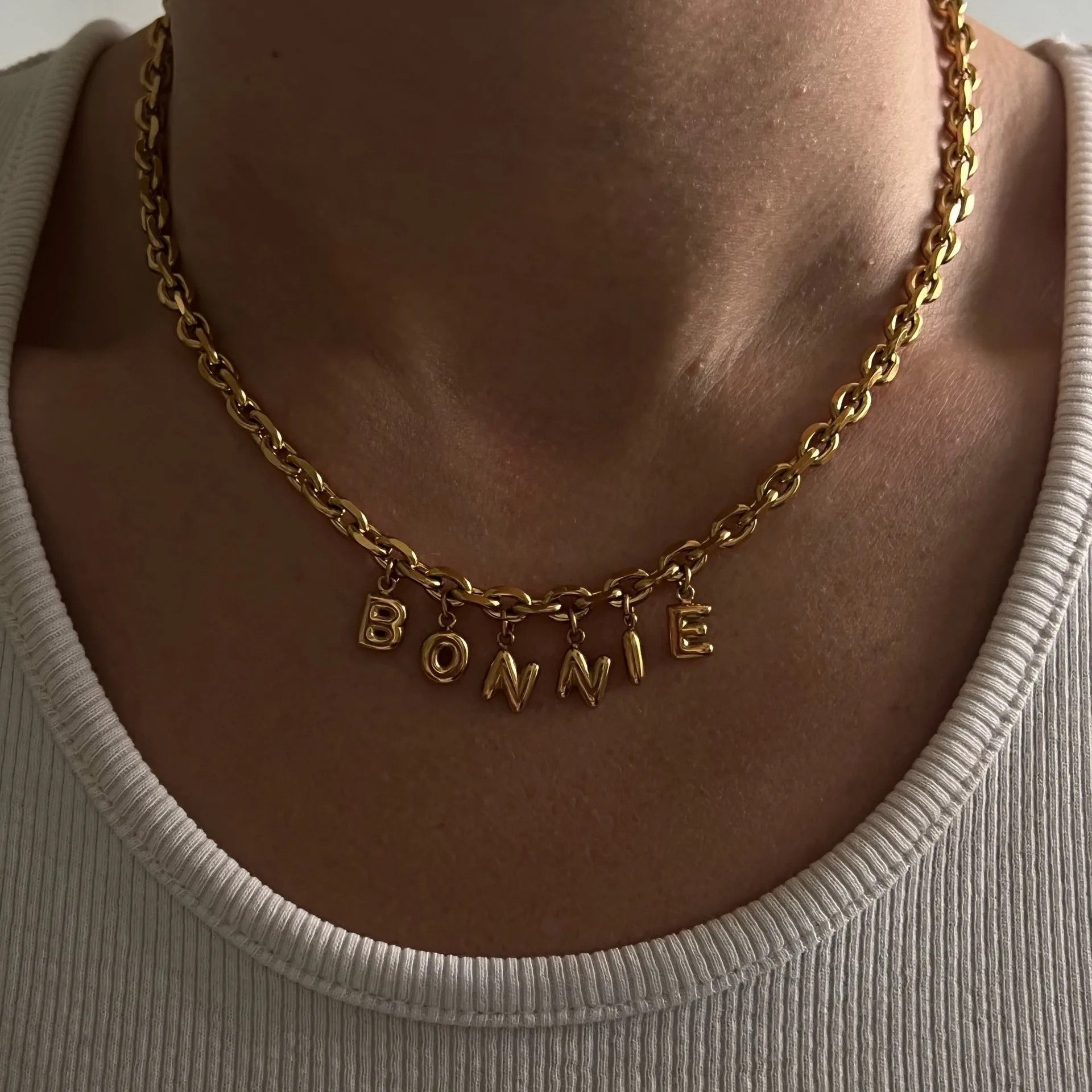 Personalized Bubble Name Choker-Elevate your fashion game instantly! Order your Personalized Bubble Name Choker today to add a personalized touch to your style. Don't miss out. Shop Now! 💥-Dazzledvenus