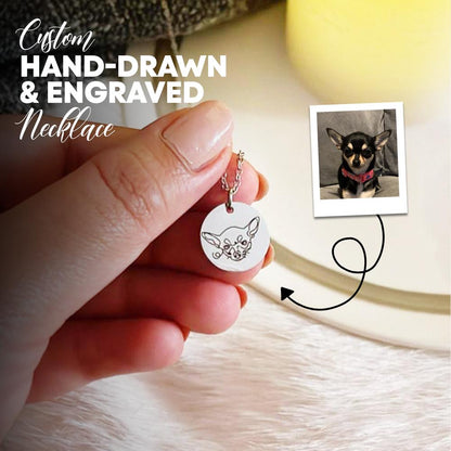 Personalized Pet Photo Necklace-Don't miss out! Secure your personalized pet photo necklace today. Our exclusive offer ensures you carry your furry friend's essence wherever you go. Order now!-Dazzledvenus
