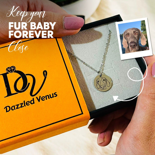 Personalized Pet Photo Necklace-Don't miss out! Secure your personalized pet photo necklace today. Our exclusive offer ensures you carry your furry friend's essence wherever you go. Order now!-Dazzledvenus