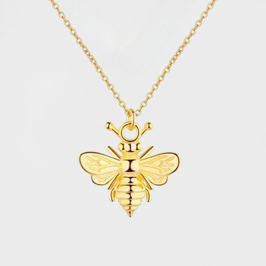 Queen Bee Necklace-Gold-Dazzledvenus