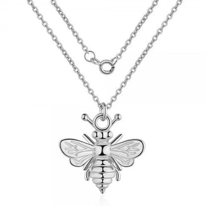 Queen Bee Necklace-Silver-Dazzledvenus