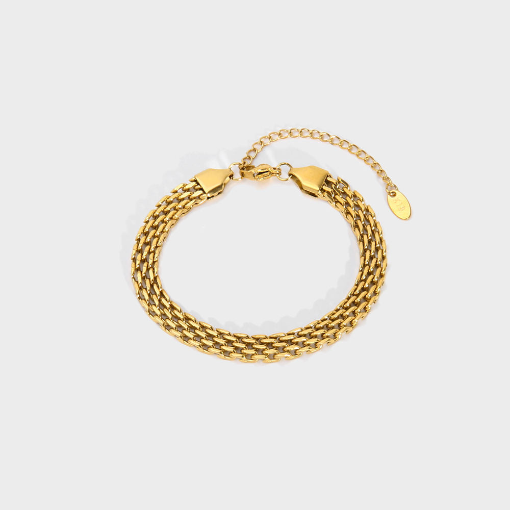 Cascade Mesh Bracelet-Explore our exclusive collection of unique belt bracelets. Stand out in style with these distinct accessories that add flair to any outfit. Buy Now!✔-Dazzledvenus