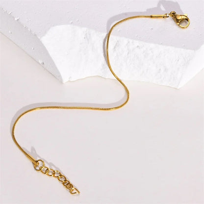 Simple Snake Bone Minimal Chain Bracelet--Dazzledvenus