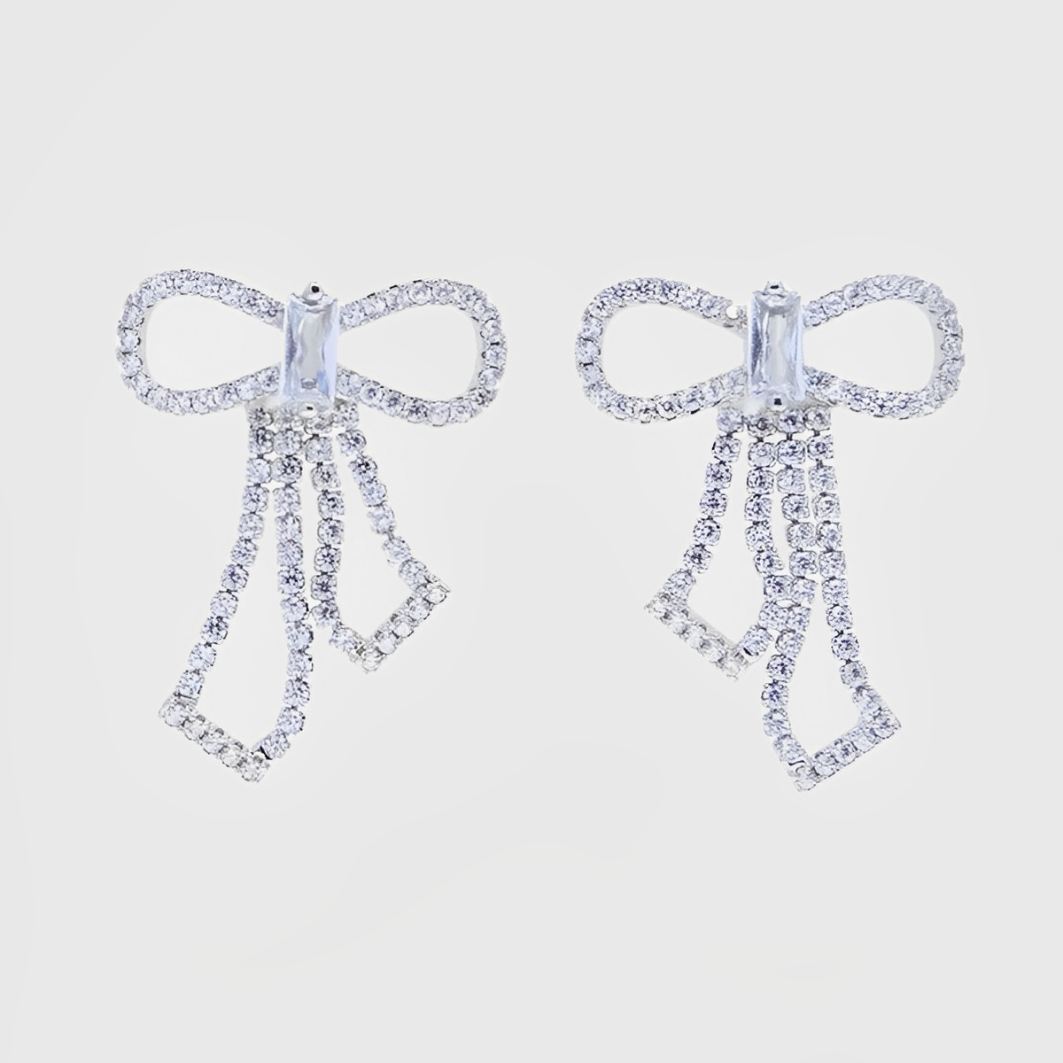 Statement Pavè Bow Earring-Dazzledvenus