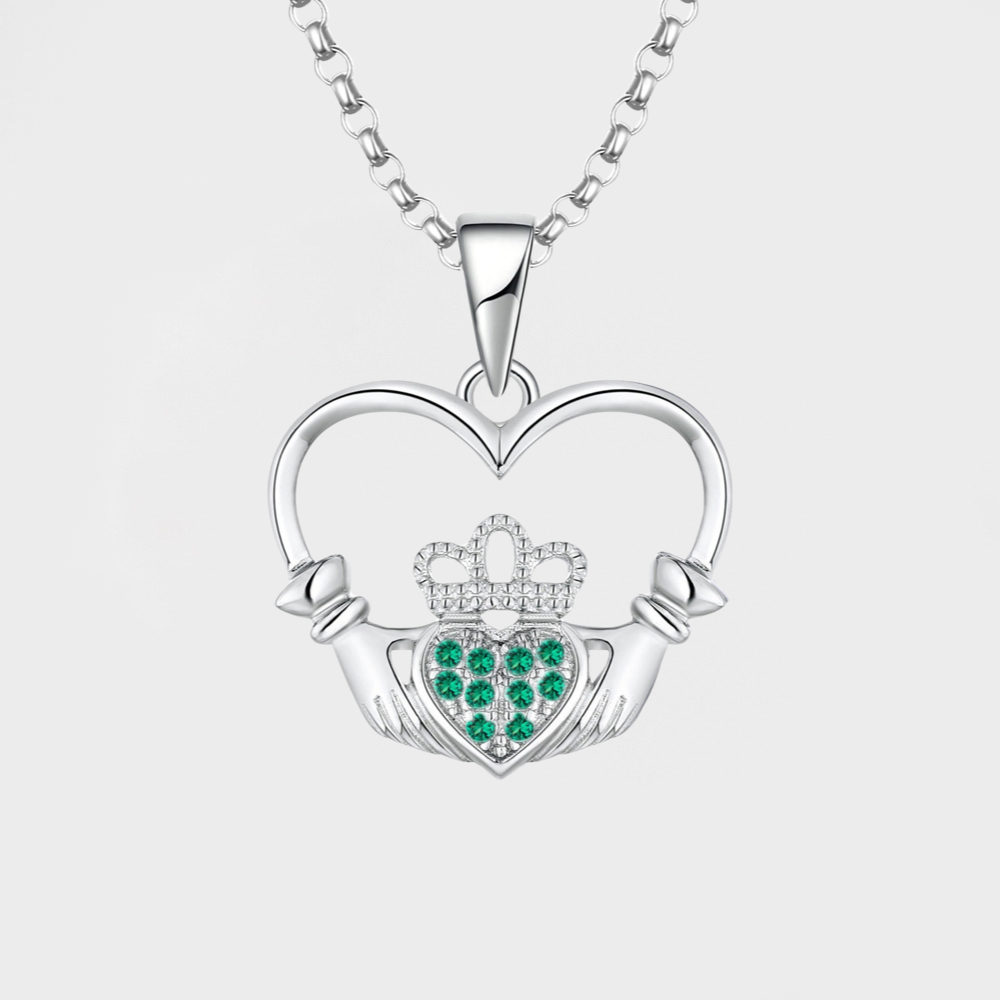 Claddagh Hug Necklace--Dazzledvenus