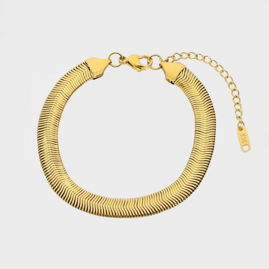 Textured Snake Bone Bracelet--Dazzledvenus