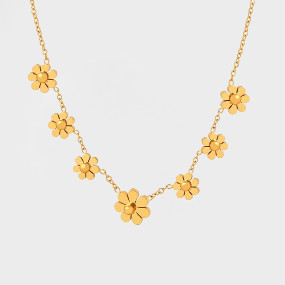 Tiny Daisies Flower Necklace-Elevate your style with a charming Tiny Daisies Flower Necklace. Embrace serenity and femininity with this timeless accessory. Shop yours now. 💕-Dazzledvenus