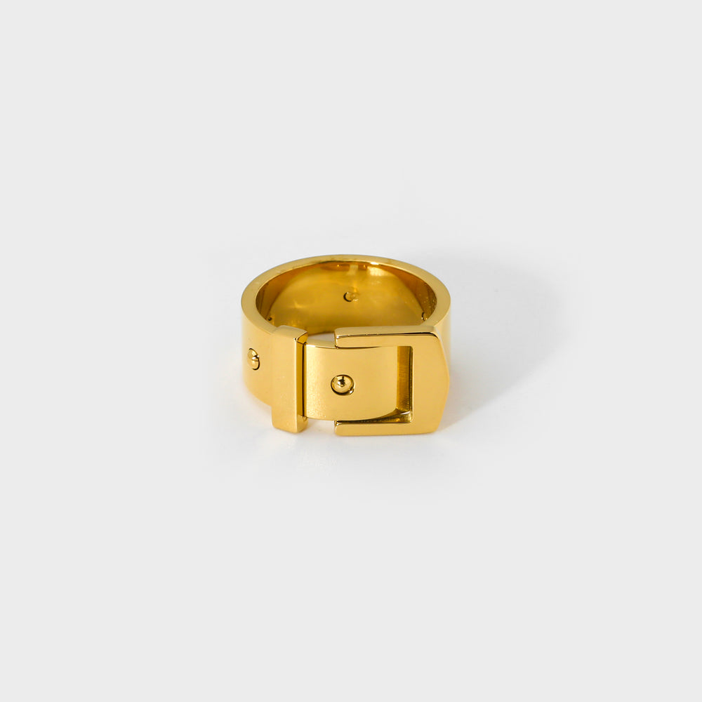 Couture Buckle Belt Ring--Dazzledvenus