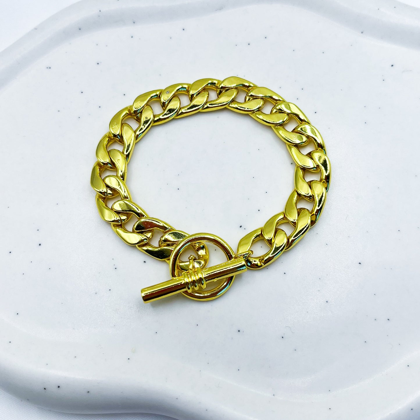 Cuban Chain Toggle Bracelet--Dazzledvenus