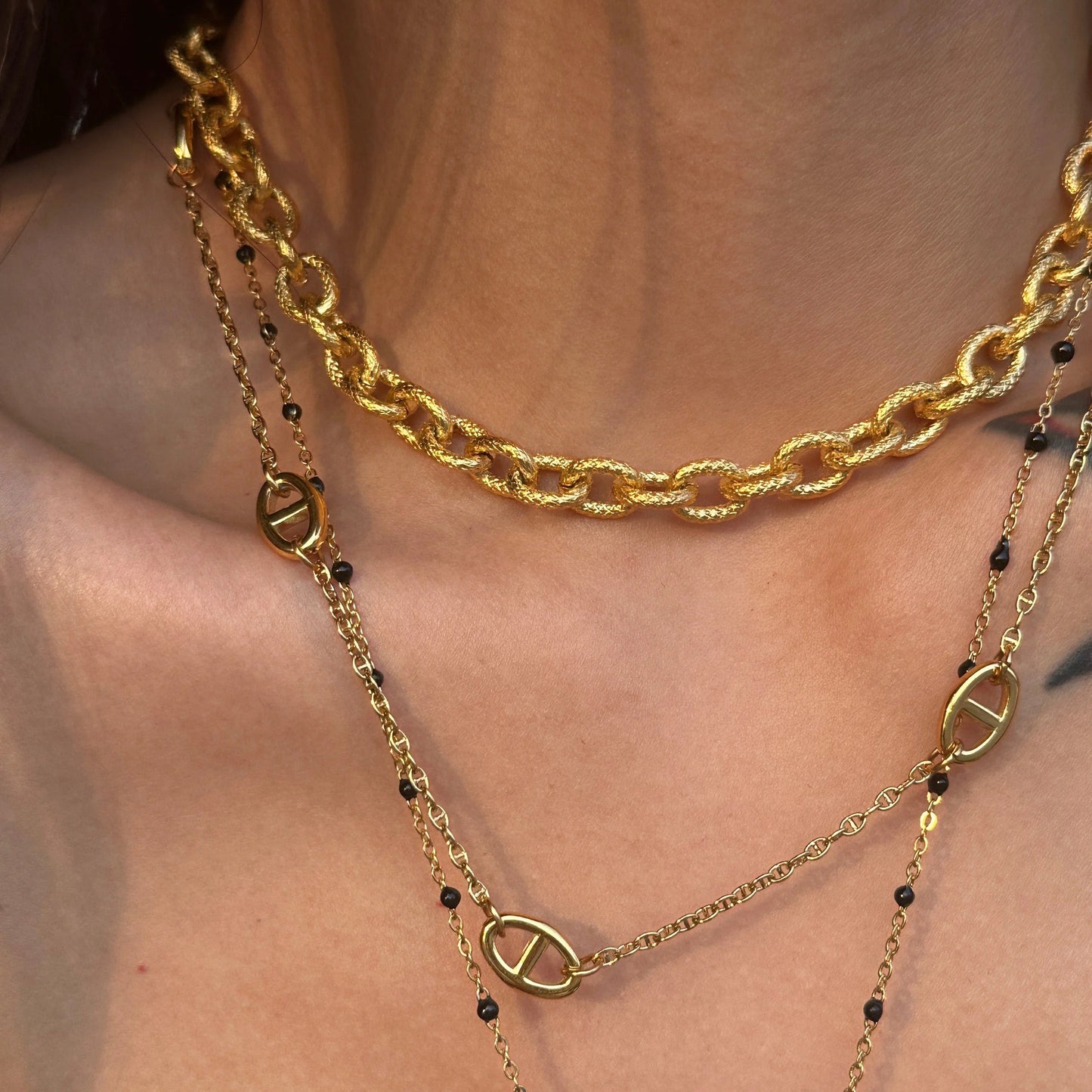 Curb Chain Shine Necklace--Dazzledvenus