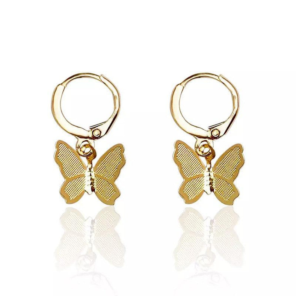 Flutter Hoop Earring-Gold-Dazzledvenus