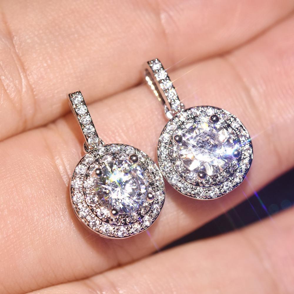 BNRESALE CZ Iced Out Men Screw Back Diamond Earring Studs, India | Ubuy