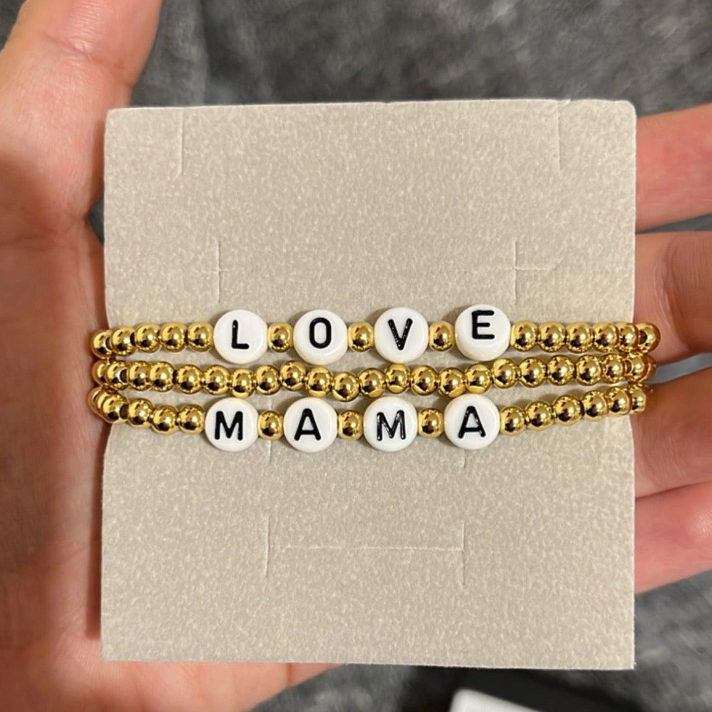 Love Mama Beaded Bracelet Set-Dazzledvenus