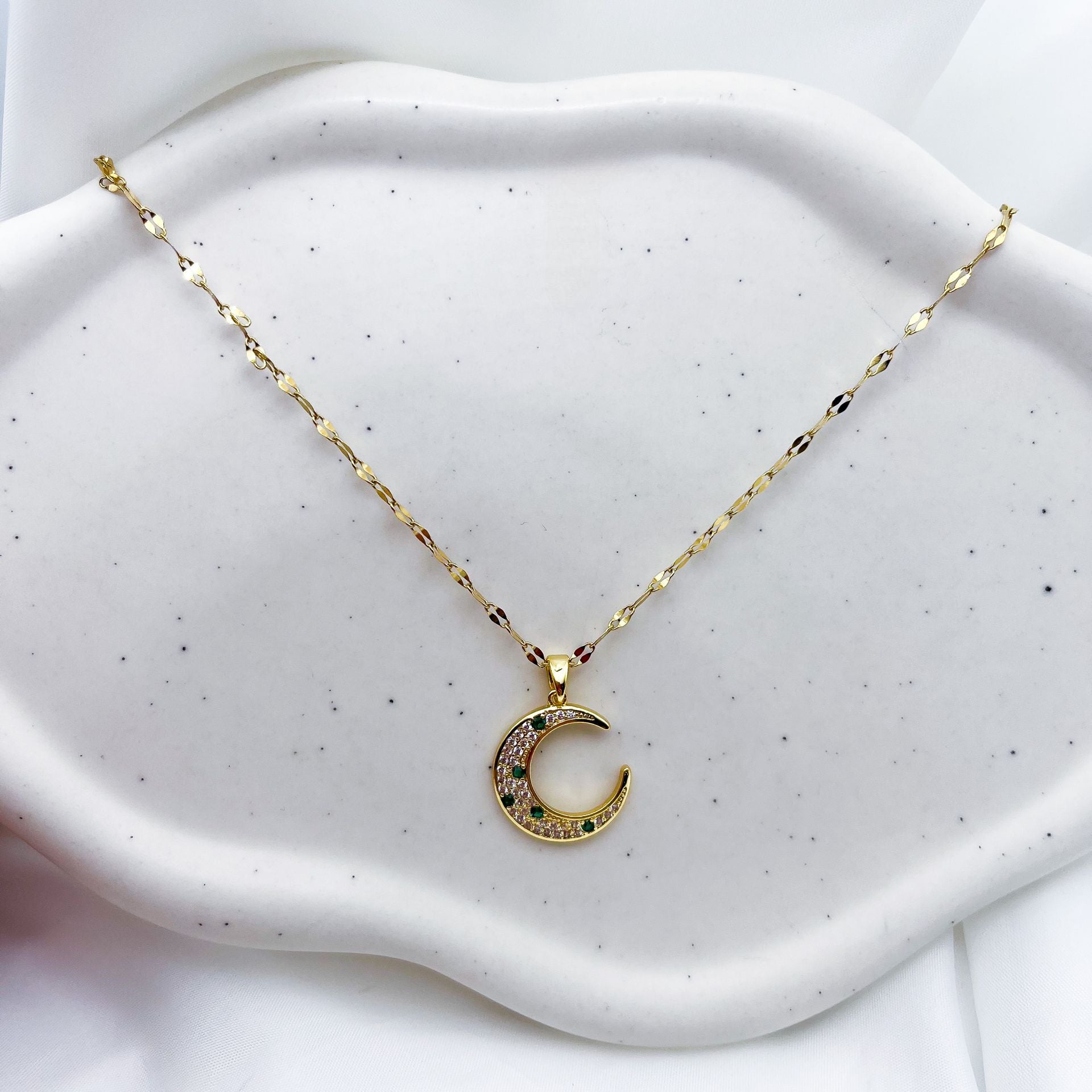 Moon Shine Necklace-Dazzledvenus