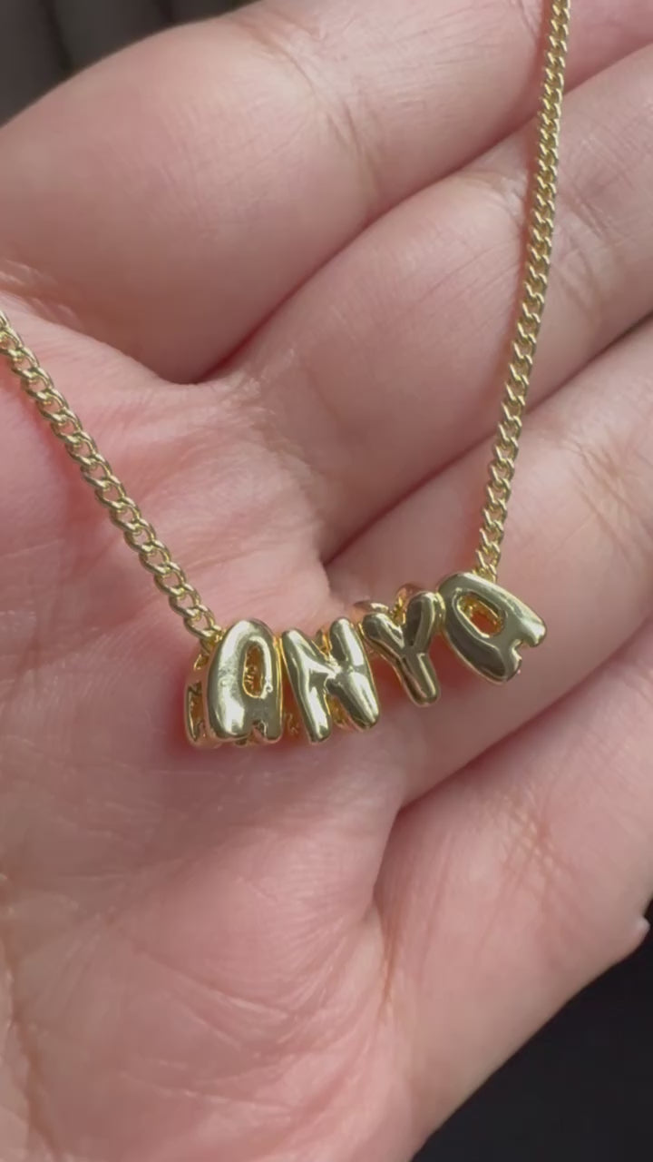 Personalised Bubble Name Necklace