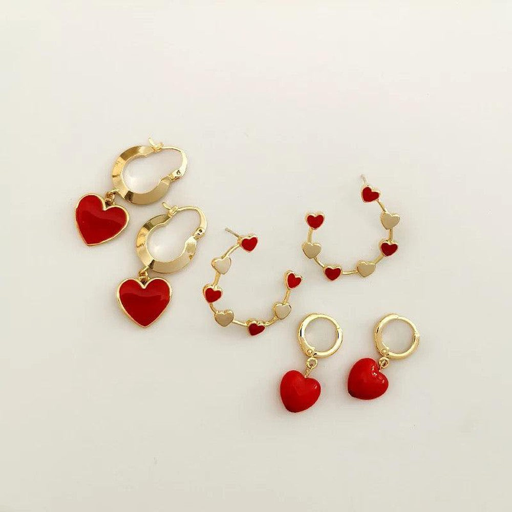 Red Edit Earring - (Variant Available)-Dazzledvenus