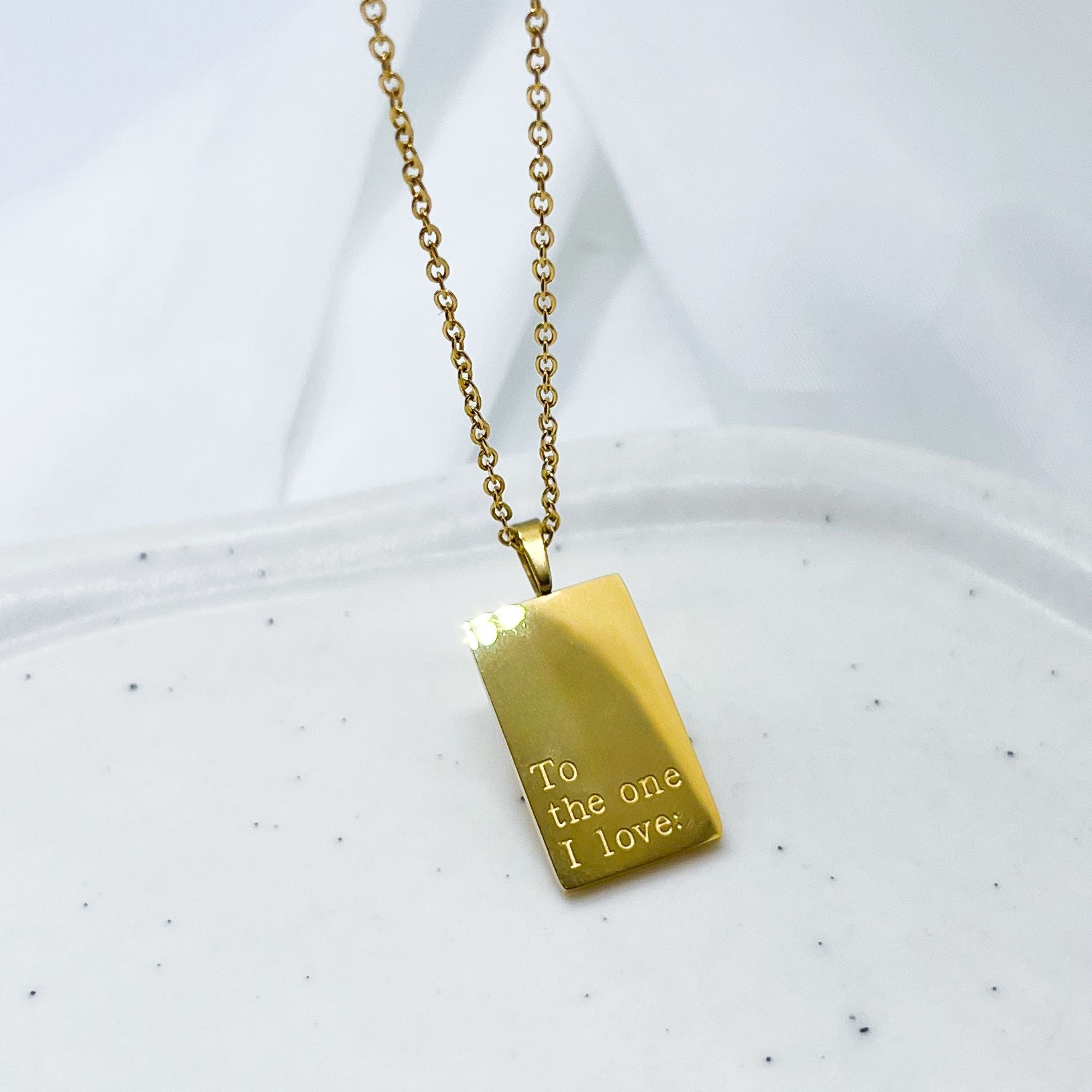 To The One I Love Necklace-Dazzledvenus
