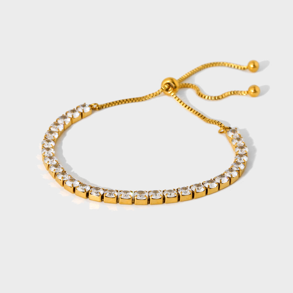 Aurora Tennis Pullback Bracelet-Dazzledvenus