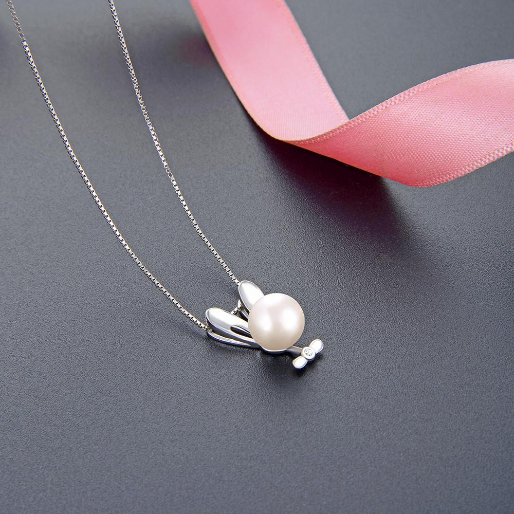 Miffy Rabbit Necklace-Silver-DazzledVenus