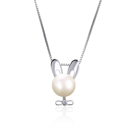 Miffy Rabbit Necklace-Silver-DazzledVenus
